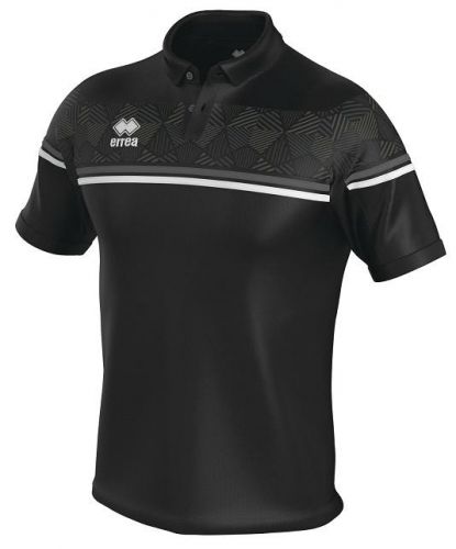Errea Poloshirt Dominic schwarz-anthrazit-weiß