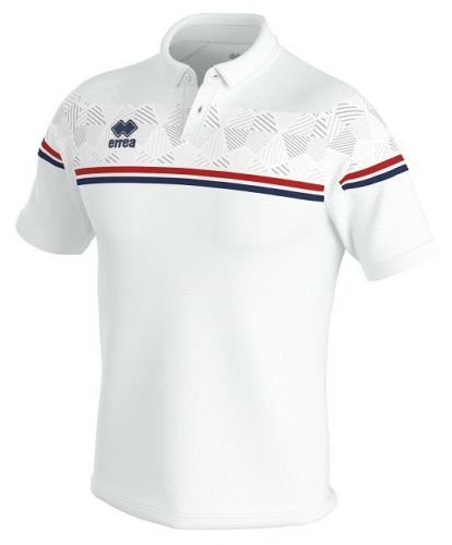 Errea Poloshirt Dominic weiß-rot-blau