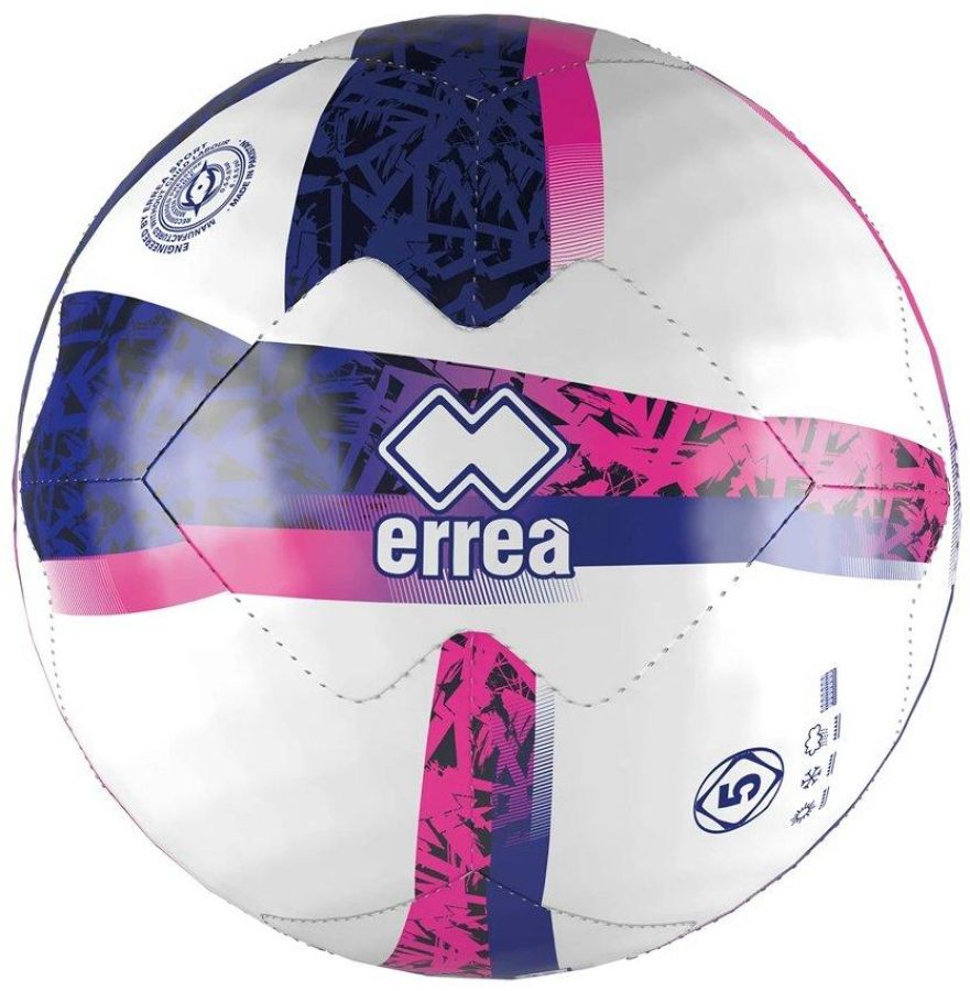 Errea New Team Official Training Fußball weiß-blau-fuxia