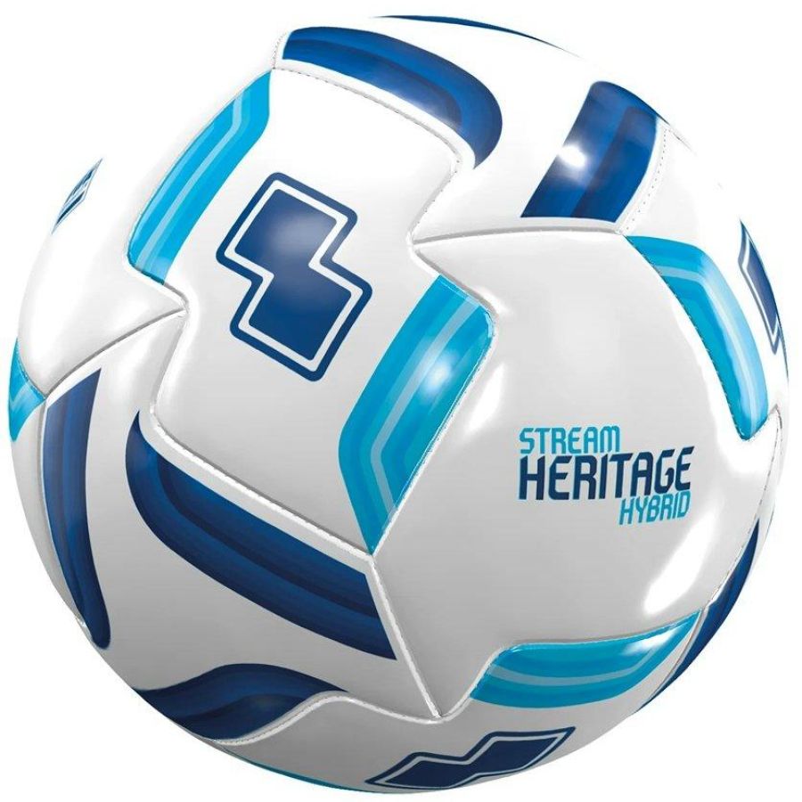 Errea Stream Hybrid Heritage Fußball weiß-blau