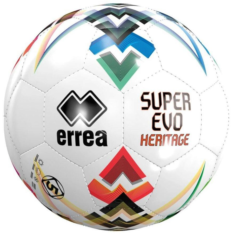 Errea Fußball Super Evo Heritage weiß-multicolor