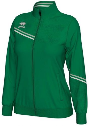 Errea Damen Freitzeitjacke Estella grün-weiß