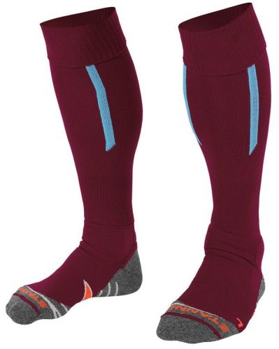 Stanno Strumpfstutzen Forza II weinrot-skyblau