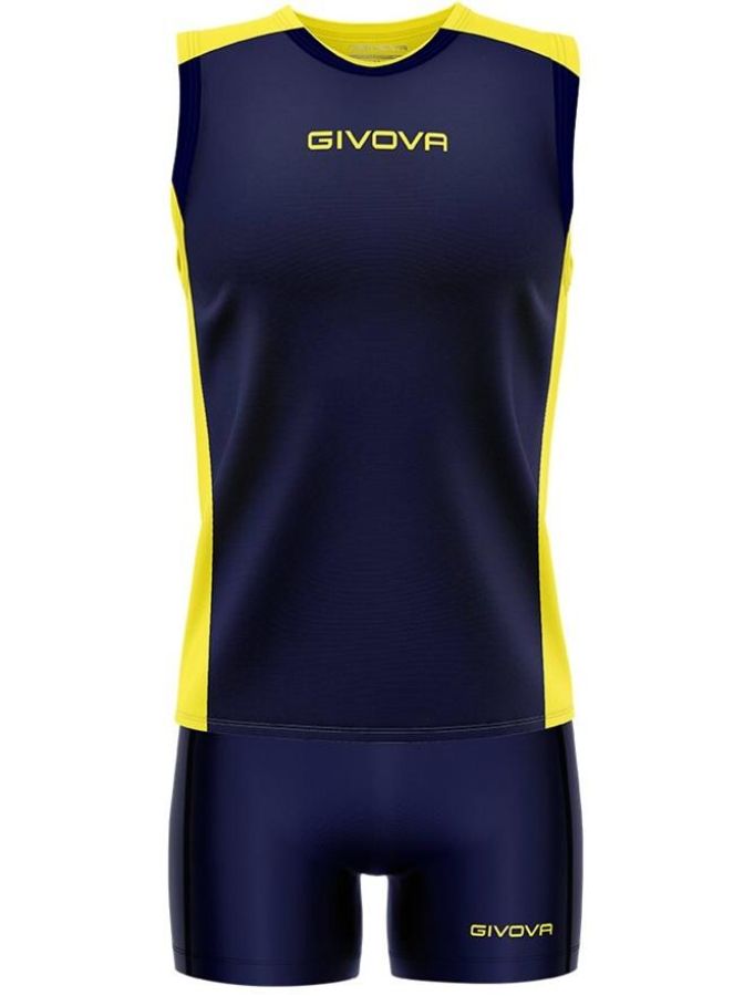 Givova Damen Volleyball Trikot Piper blau-gelb
