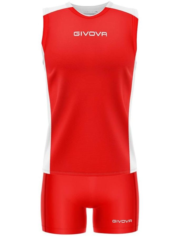 Givova Damen Volleyball Trikot piper rot-weiß