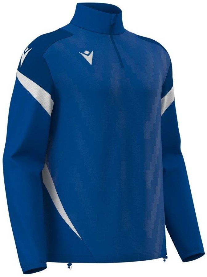 Macron 1/4-Zip Hollow blau-weiß