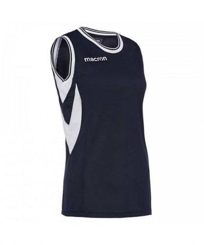 Macron Damen Basketball Trikot Potassium dunkelblau-weiß