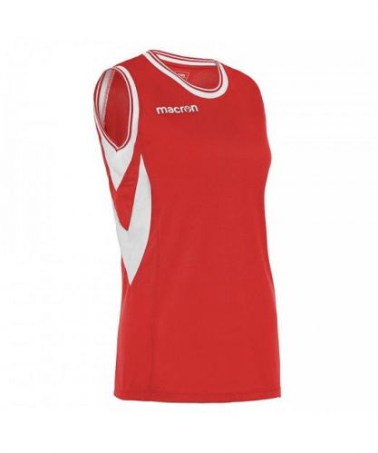 Macron Damen Basketball Trikot Potassium rot-weiß