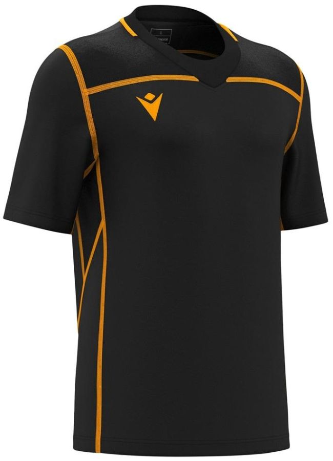 Macron Rugbytrikot Period schwarz-gelb