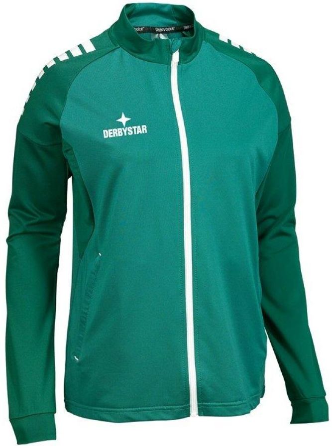 Derbystar Damen Trainingsjacke Madrid grün-weiß