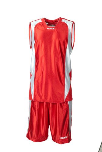 Max Sport Basketball Trikot-Set Nairobi rot-weiß