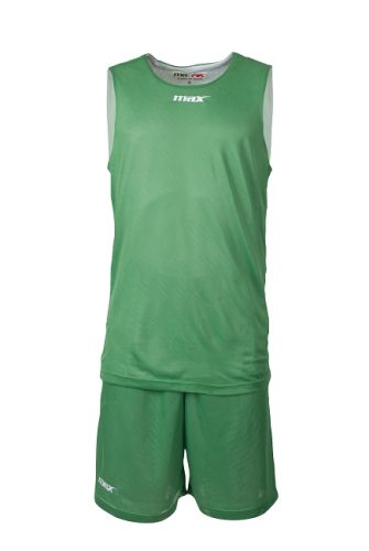 Max Sport Basketball Wendetrikot Double grün-weiß