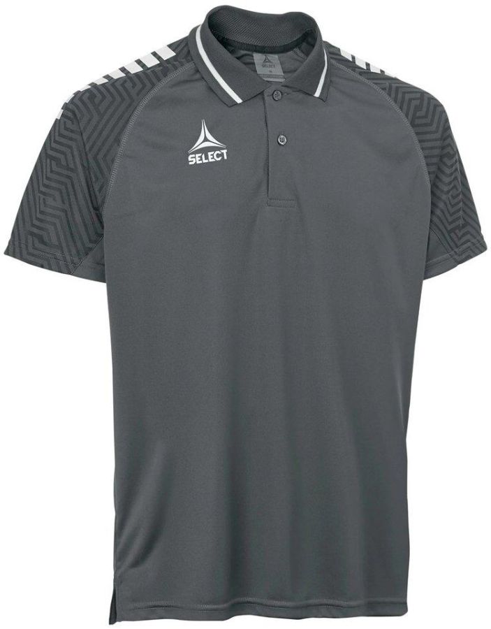 Select Poloshirt Monaco grau-weiß