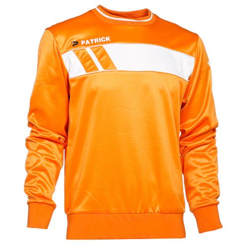 Patrick Sweater Impact orange-weiß