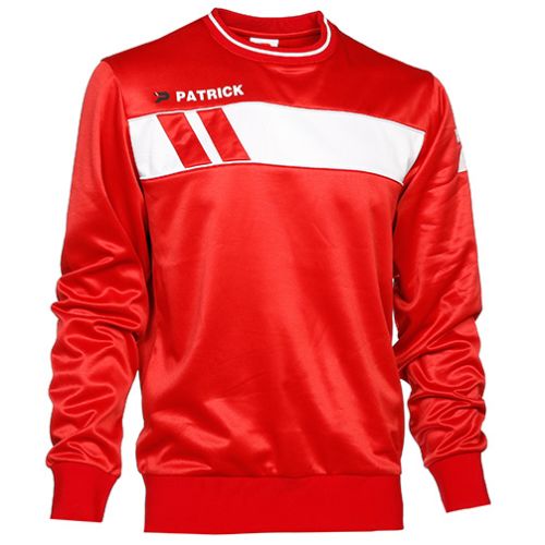 Patrick Trainingssweater Impact rot-weiß