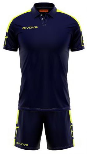 Givova Trikot Play blau-neongelb