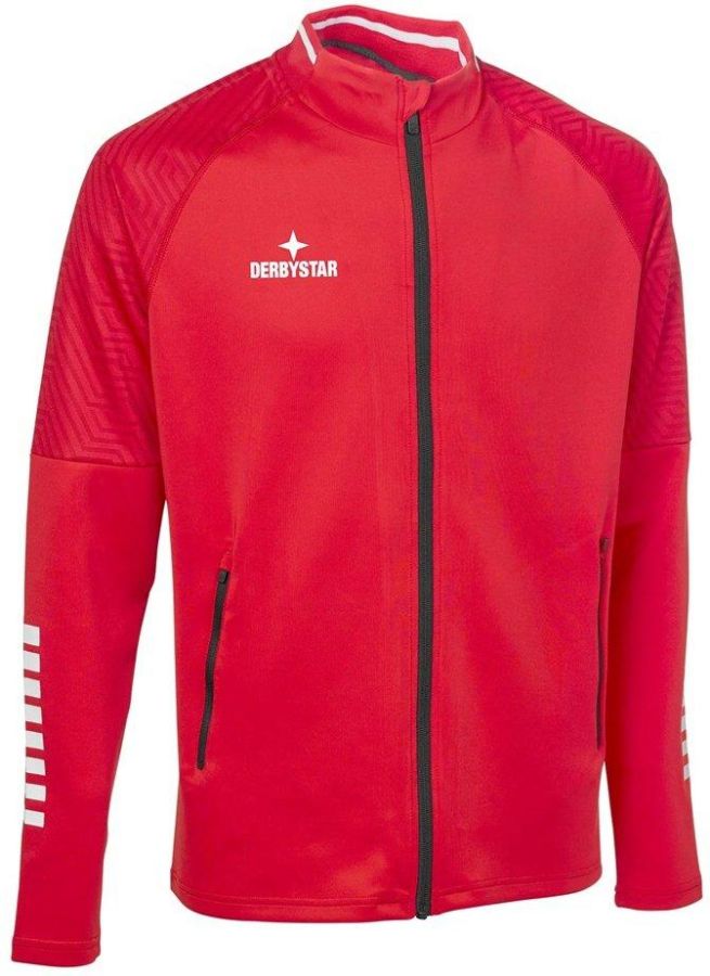 Derbystar Trainingsjacke Primo rot-weiß