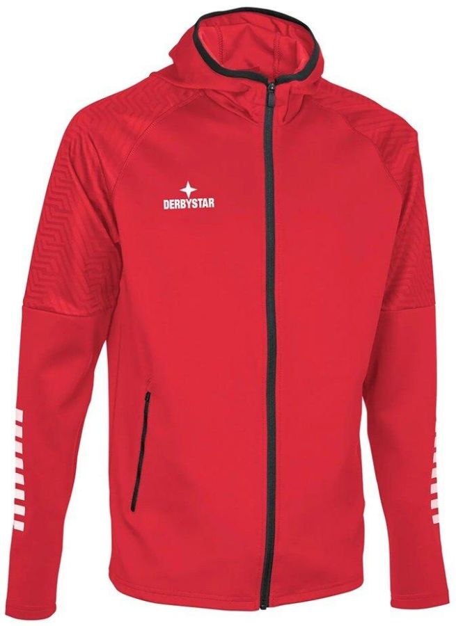 Derbystar Kapuzenjacke Primo rot-weiß