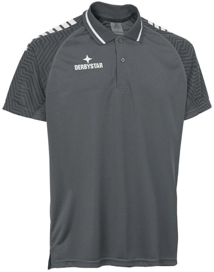Derbystar Poloshirt Primo grau-weiß