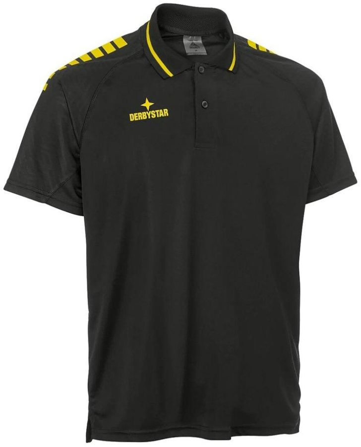 Derbystar Poloshirt Primo schwarz-gelb