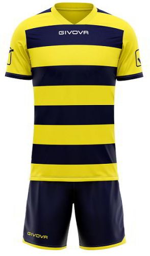 Givova Trikot Rugby blau-gelb gestreift