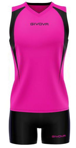 Givova Damen Volleyball Trikot Spike pink-schwarz