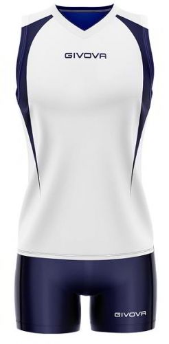 Givova Damen Volleyball Trikot Spike weiß-blau