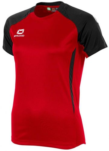 Stanno Damen Trikot Stadio rot-schwarz