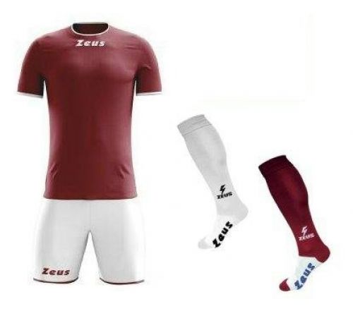Zeus Trikot Sticker weinrot-weiß