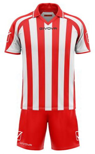 Givova Trikot Supporter rot-weiß gestreift