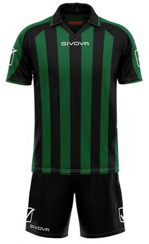 Givova Trikot Supporter schwarz-grün gestreift