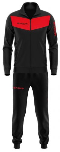 Givova Trainingsanzug Visa schwarz-rot