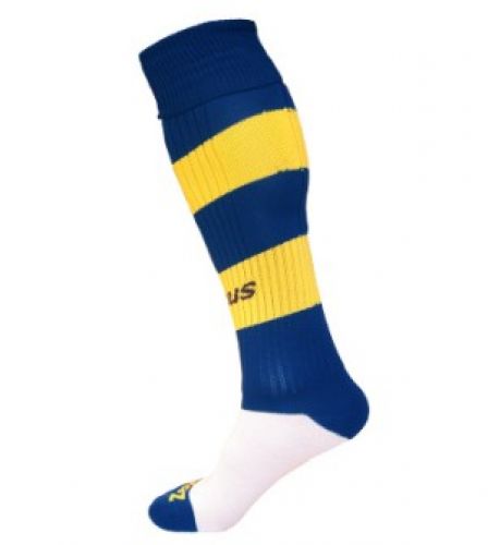 Zeus Ringelstutzen Parma blau-gelb