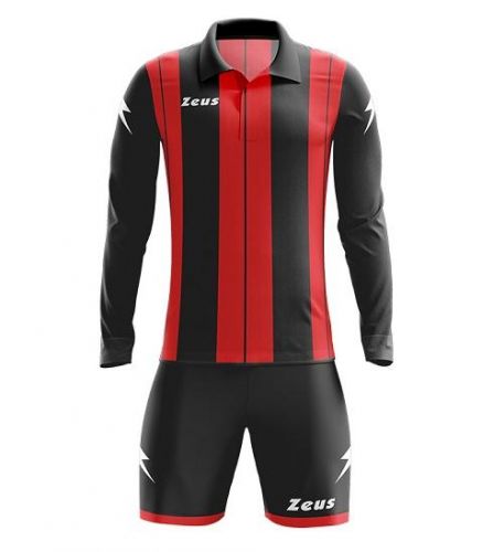 Zeus Trikot Pitagora schwarz-rot gestreift