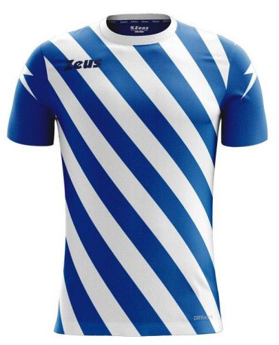 Zeus Trikot Zip blau-wei0